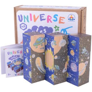 Деревянные AR Кубики "Universe" космос на английском языке (остатки)