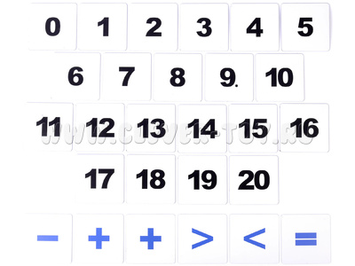Набор двусторонних магнитных карточек "Учимся считать"*