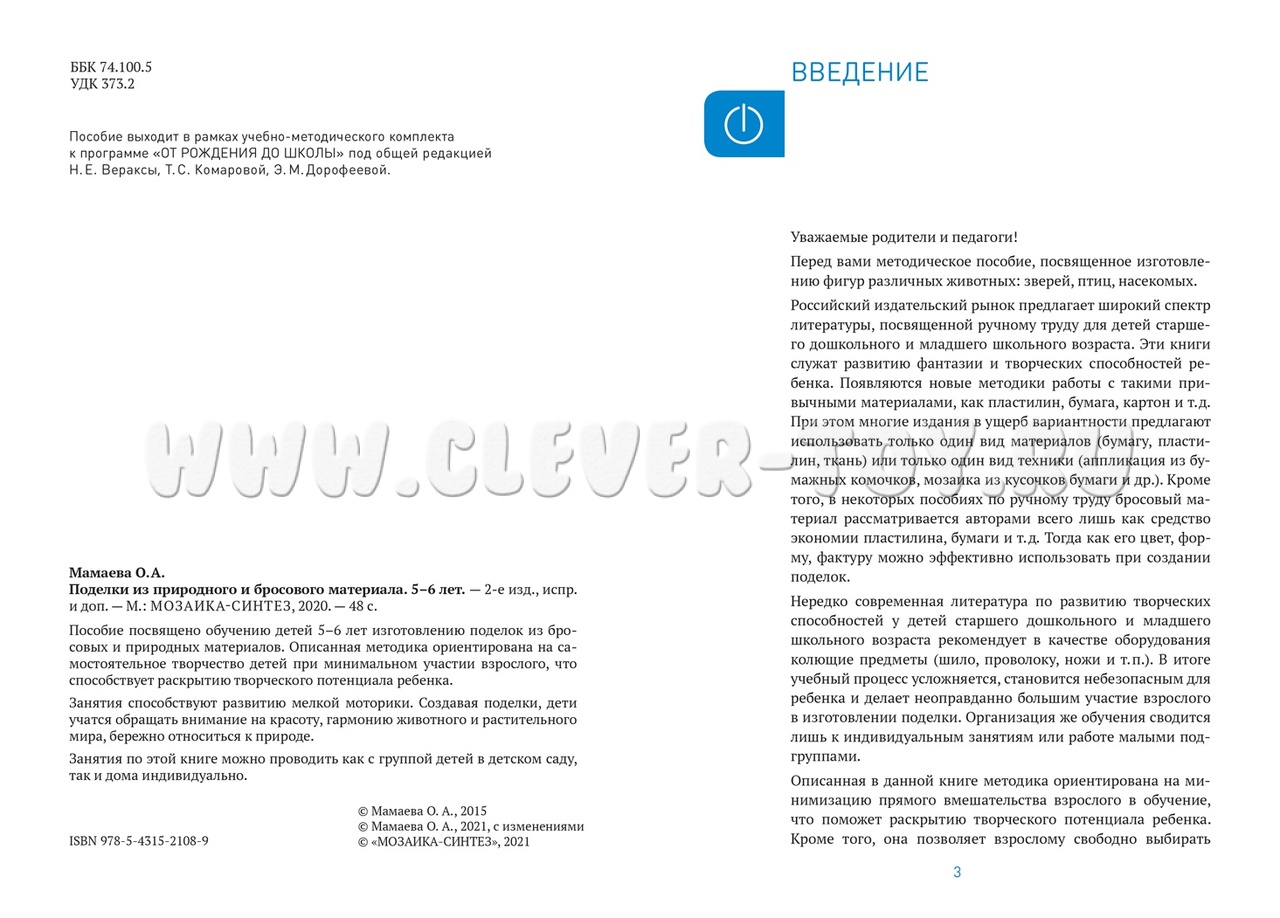 Поделки из природного и бросового материала. 5-6 лет. ФГОС МС12108 купить в  Нижнем Новгороде | CLEVER-TOY.RU