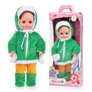 Дидактическая кукла-девочка в одежде с застежками и шнуровкой