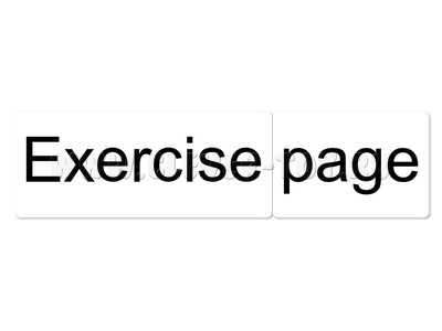 Магнитные карточки "Exercise page" (фон белый)